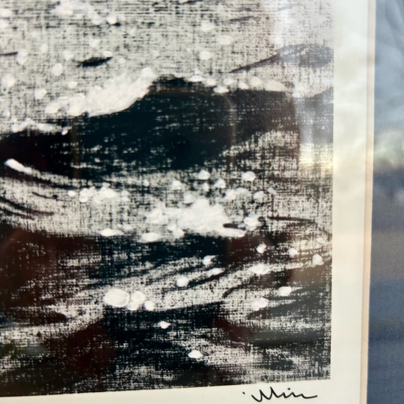 Framed Blue Boat Art Print by Greek Artist Ilkin Deniz. Number 2 of 150. - Picture 4 of 8